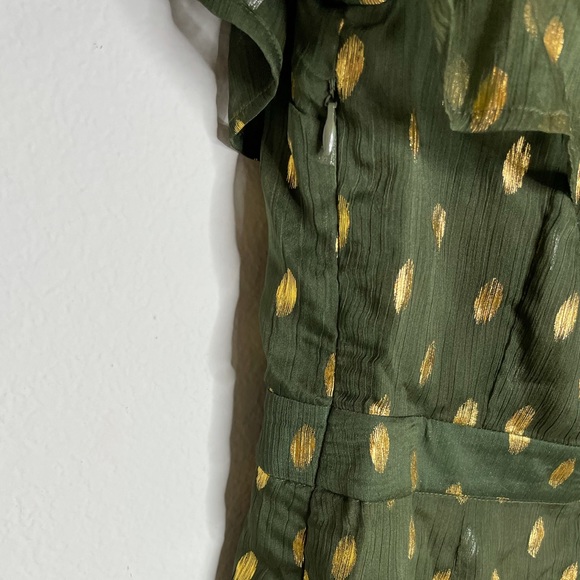 NEW Endless Rose Chiffon Gold Polka Dot Romper M - Picture 7 of 7
